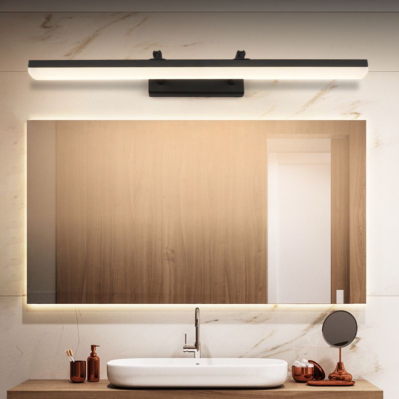 Modern Minimalist Style Linear Vanity Lighting Fixtures Plastic Vanity Sconces