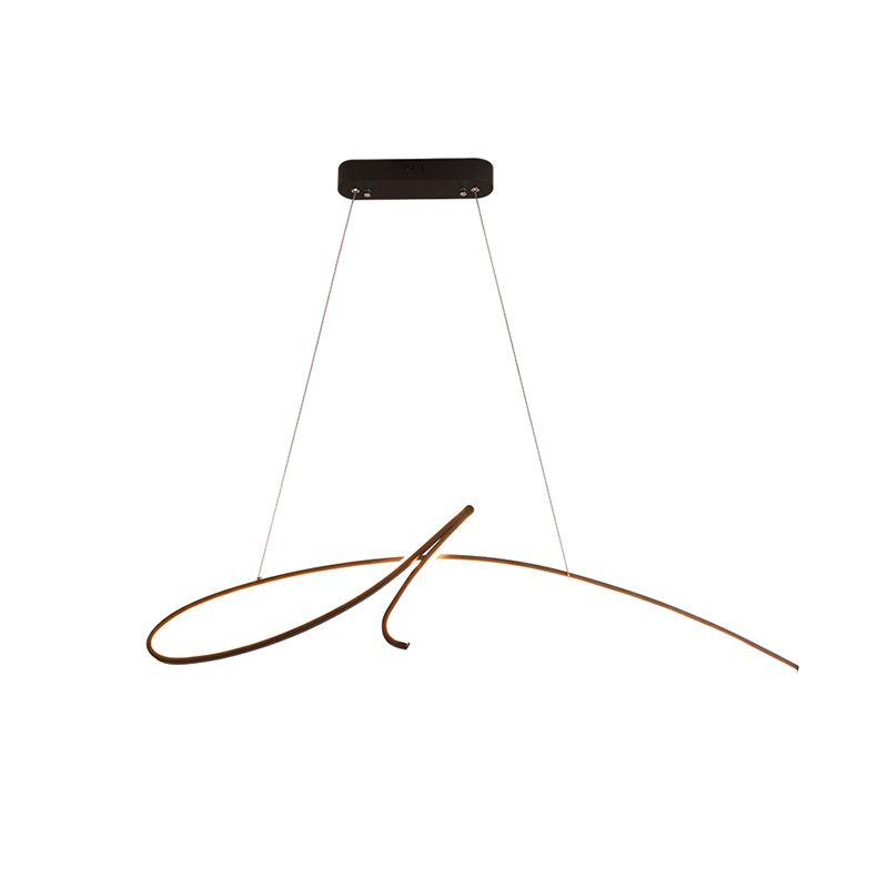 Lineare Form Island Light Modern Style Metal 1 Light Island Lighting