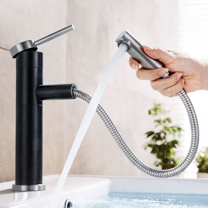 Glam 1-Handle Bathroom Sink Faucet 1 Hole Vessel Sink Bathroom Faucet with Stainless Steel