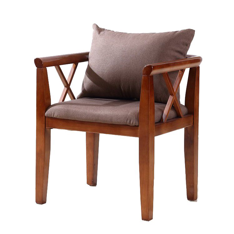 Traditional Style Dining Chair Solid Wood Dining Arm Chair for Hotel