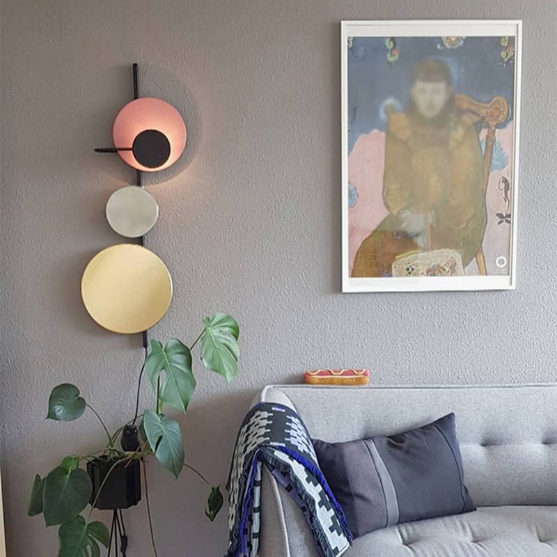 Art Deco 1 leichte Wandleuchten beleuchtet schmiedeeisere postmoderne Wandleuchten