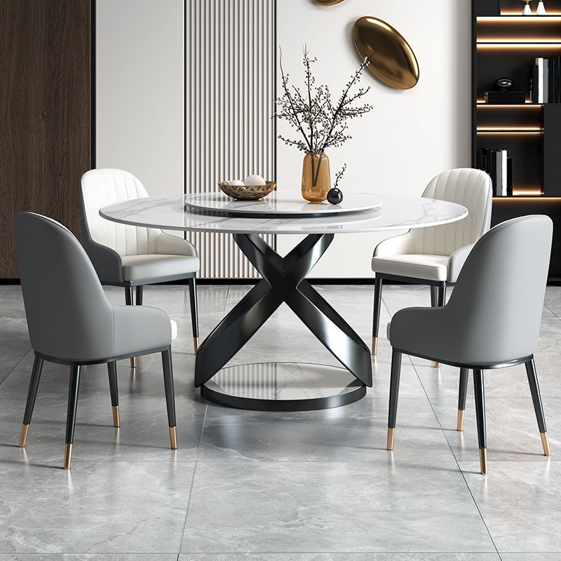 Sintered Stone Top Table Round Dining Table for Home Kitchen Dinner Furniture