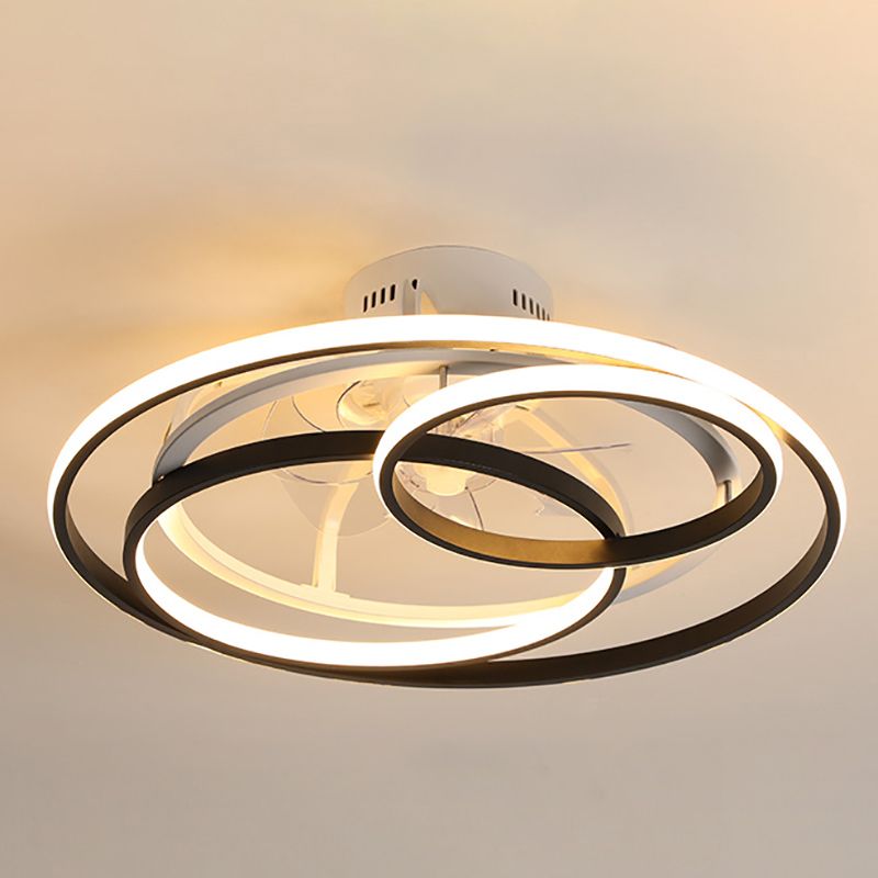 Modern Style Ceiling Fan Lamp Metal Multi Light Ceiling Fan Lighting for Bedroom