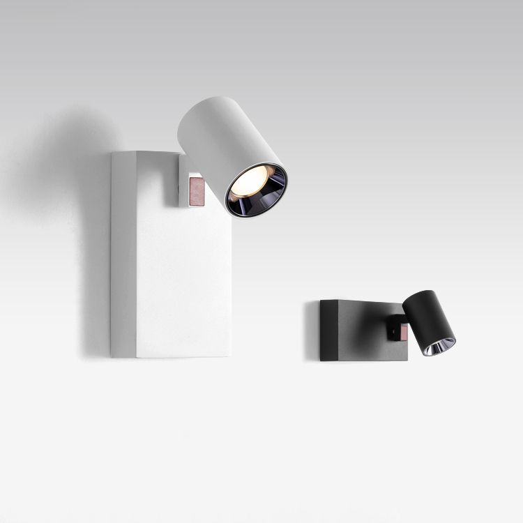 Moderner Stil Verstellbarer Zylinderwandleuchten Beleuchtung Metall 1 Leichte LED -Wandmontagelampen