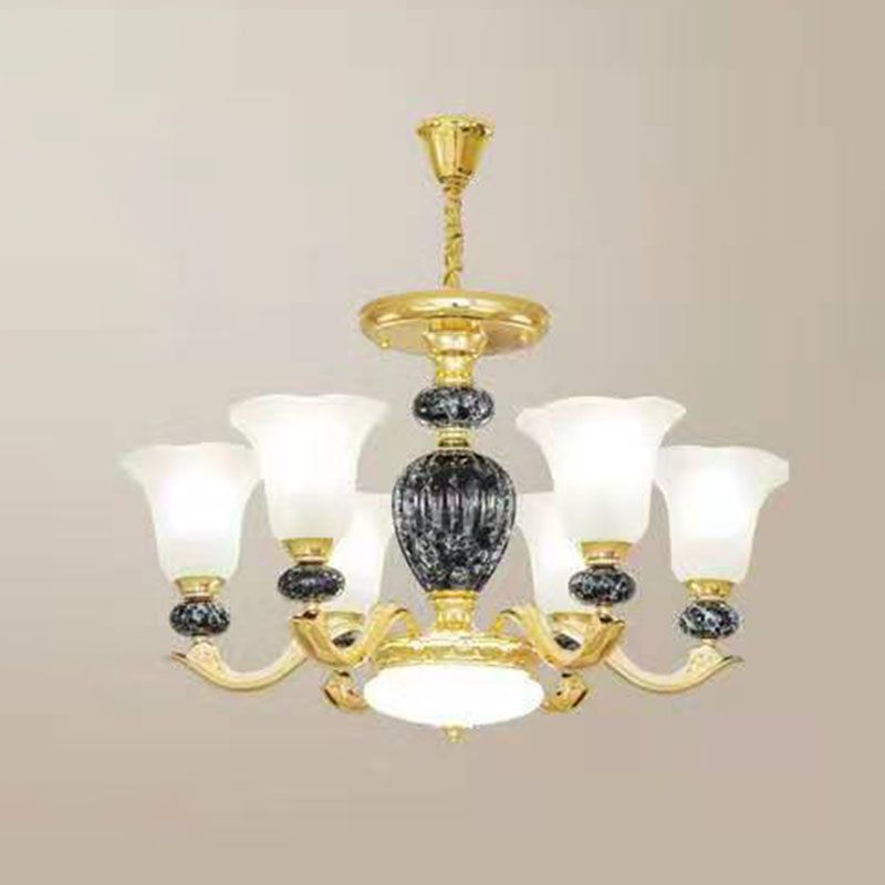 Lámpara colgante de gloria de vidrio esmerilado mínimo de lámpara de lámpara mínima para sala de estar