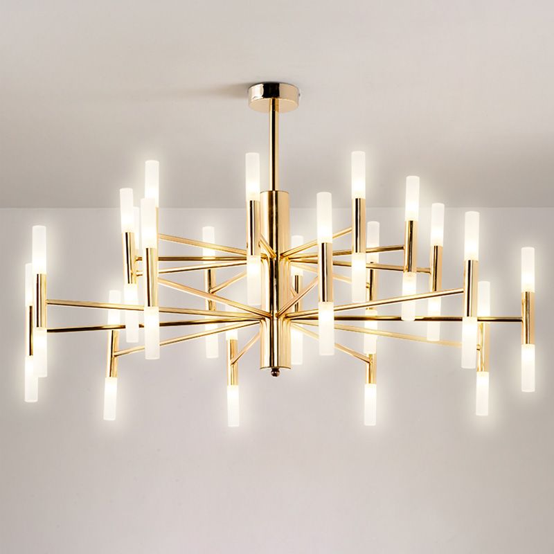 Lumières suspendues postmodernes Chandelier en métal pour le salon du salon