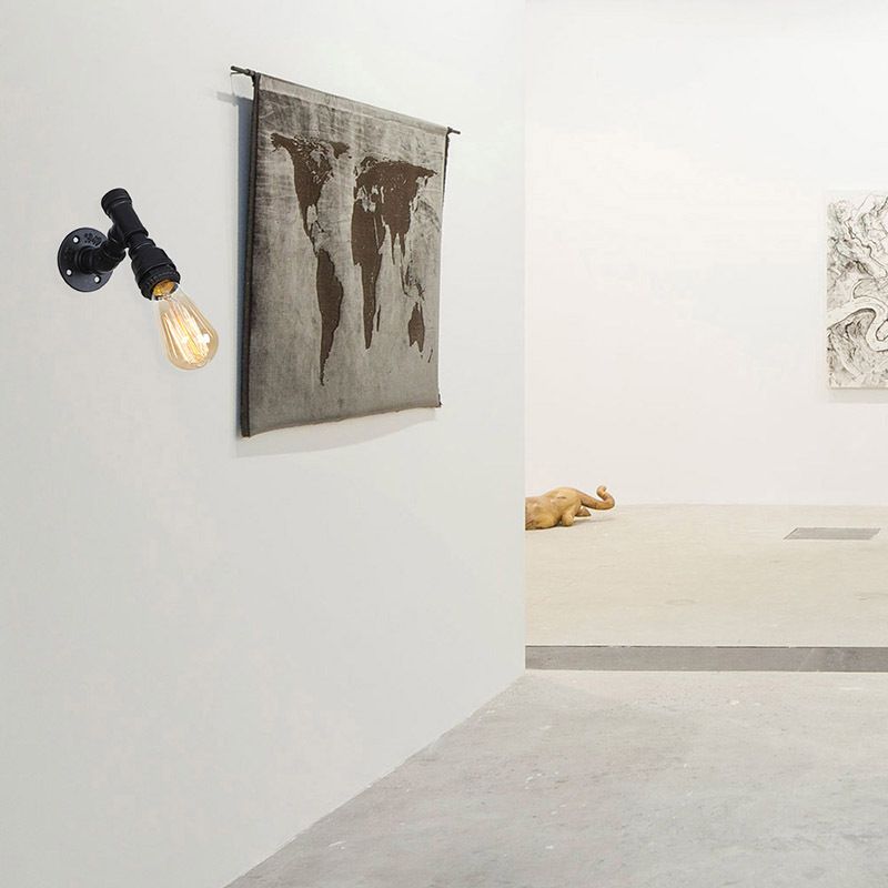 Acqua in metallo Acqua Wall Sconcetto illuminazione a parete in stile industriale lampada montata