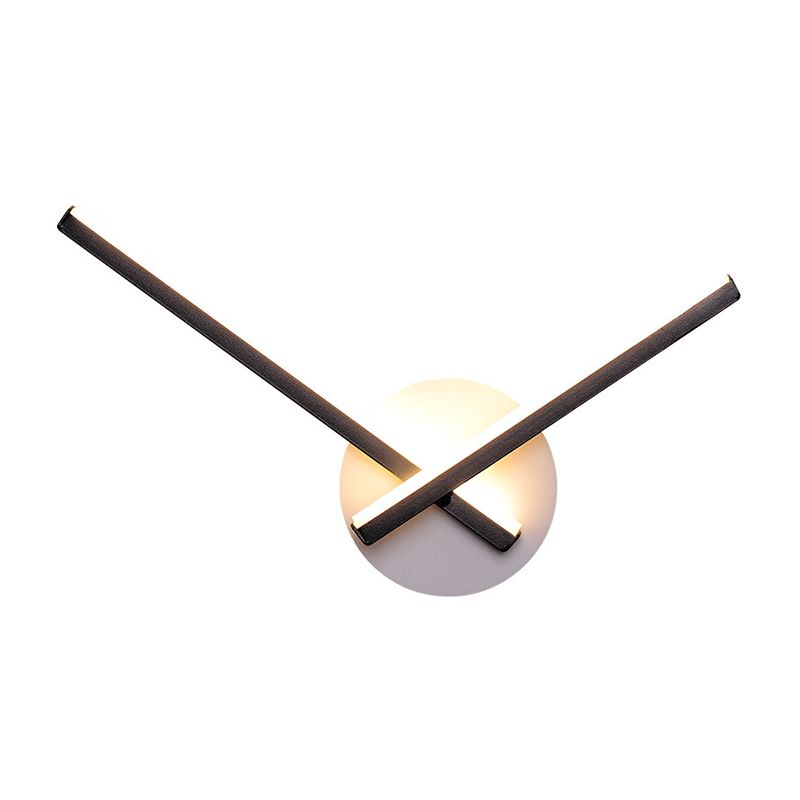 Modern Simple Metal Wall Light Geometry LED Wall Lamp with Acrylic Shade for Bedroom