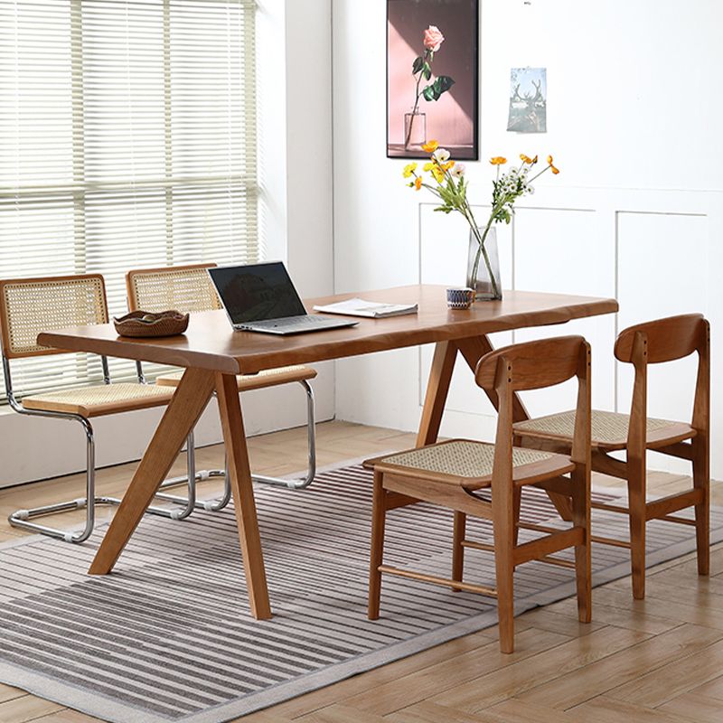 Brown 4 Legs Dining Room Dinner Kitchen Table Modern Dining Room Table