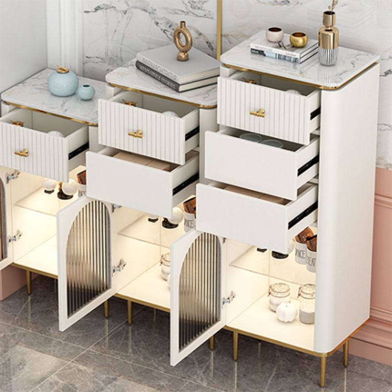 11.7 Inch Width Storage Chest Classic Glam Dresser with 1/2/3 Drawers