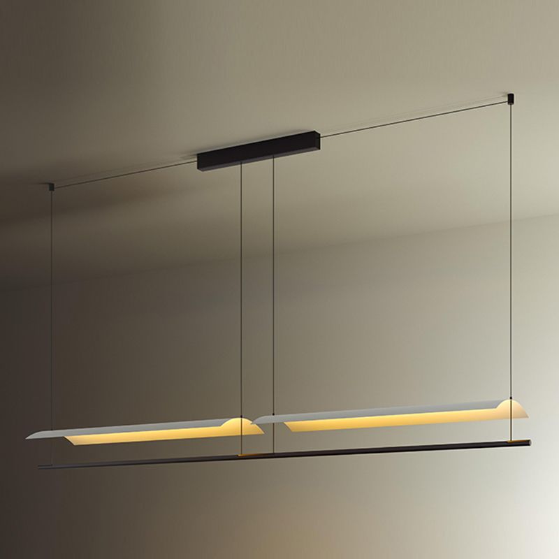 Restruction de lampes suspendues de l'île moderne Restaurant des luminaires suspendus avec de l'ombre en métal