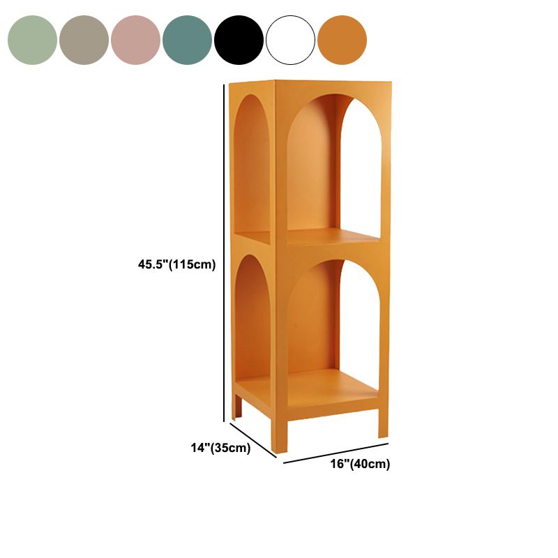 Closed Metal Bookshelf Modern Minimalist Home Living Room Corner Bookcase