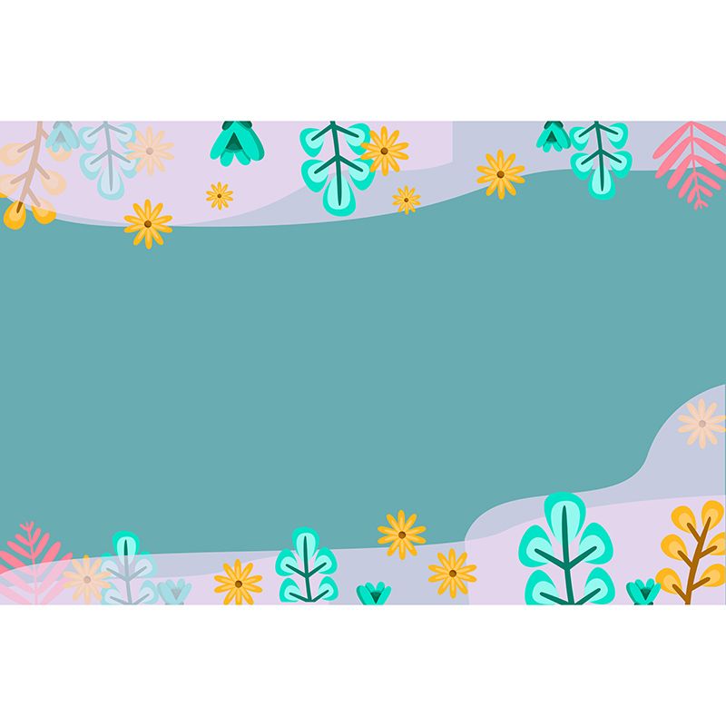 Sleeping Room Wall Mural Tropical Plants Decorative Eco-friendly Wall Covering