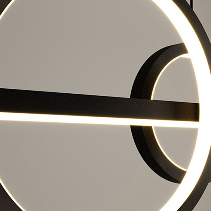 Geometric Island Chandelier Modern Pendant Lighting Metal 3 Light Island Lamps