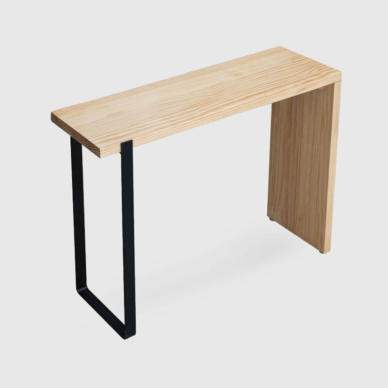 Modern Pub Height Dining Table Natural Wood Counter Height Table