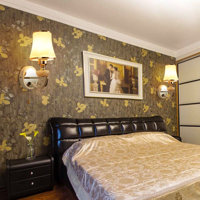 Nordic Style Vanity Light Geometry Shape Vanity Lamp with Glass Shade for Bedroom