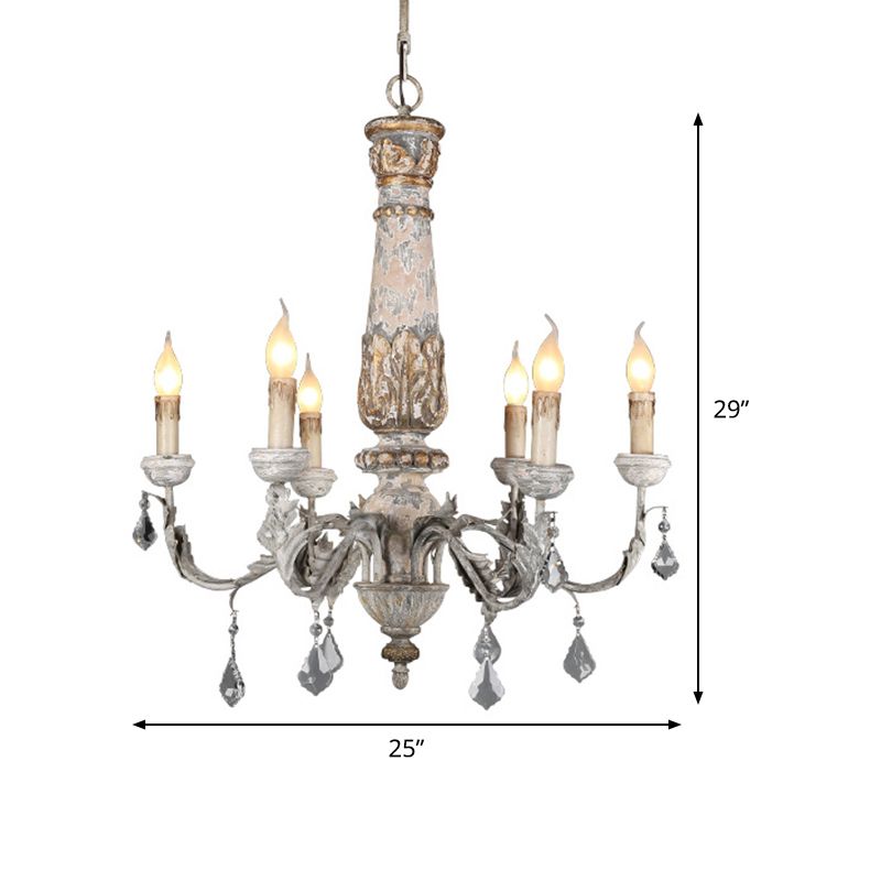 Nordic Starburst suspendu en bois de lustre suspendu 6