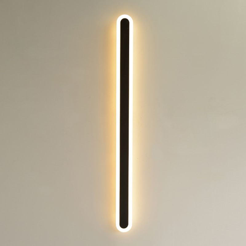 Linear Shade Acrylic LED Wall Sconce Minimalist Single Light Entry Wall Lamp for Hall Foyer