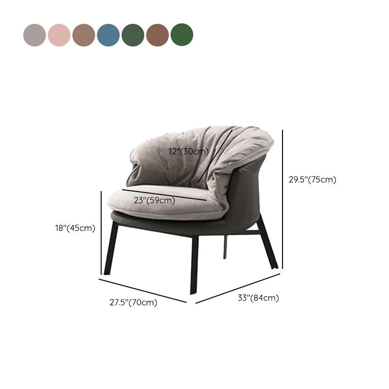 Solid Color Accent Room Chair Mid-century Living Room Lounge Chair