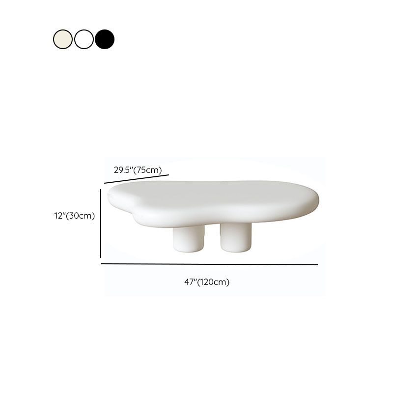 4 Legs Geometric Coffee Table Contemporary Manufactured Wood Cocktail Table