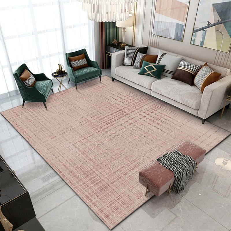 Contemporary Abstraction Rug Polyester Rug Stain Resistant Area Carpet for Living Room