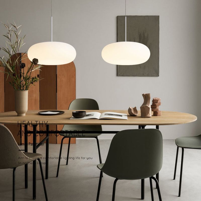 Minimalisme de la lampe susmimmand blanc LED PRENDANT PLAFICAUX acrylique pour salle à manger