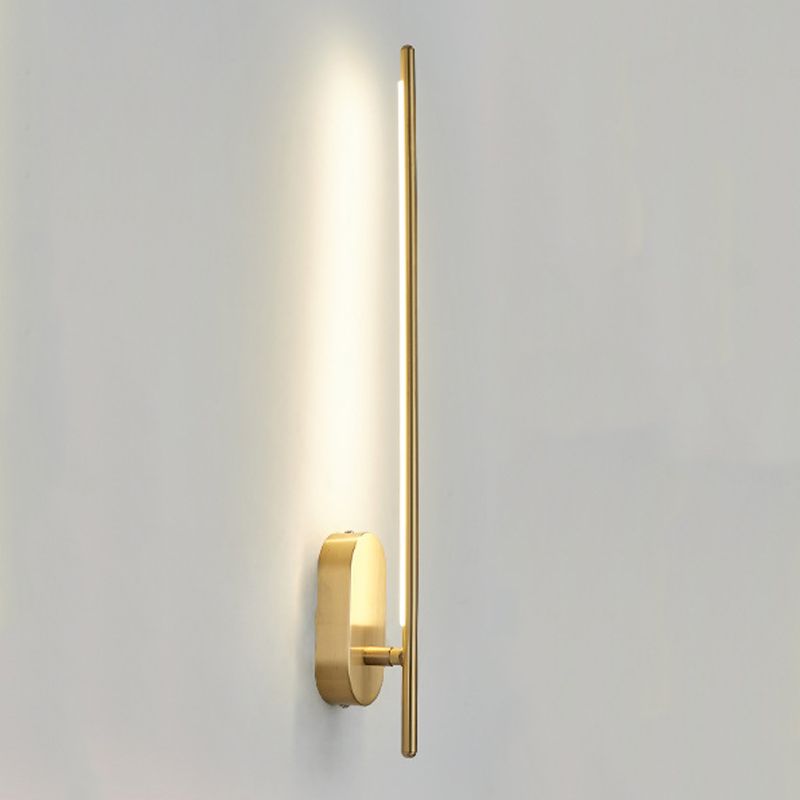 Nordic Style Messing Wandleuchte gerade LED -Wandleuchte für Wohnzimmer
