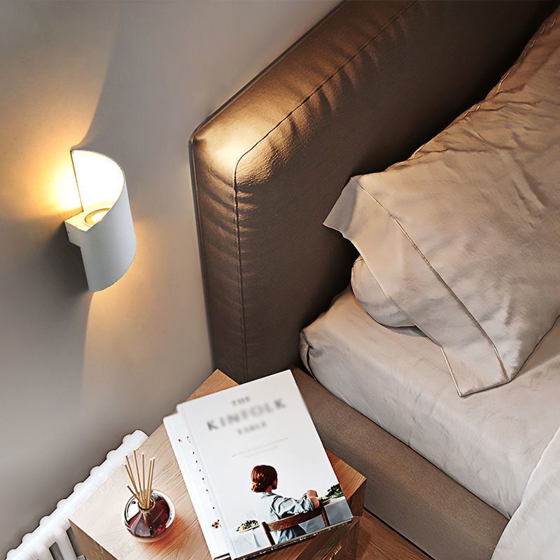 2 Lights Curved Wall Washer Sconce Modern Style Metal Wall Lighting Ideas