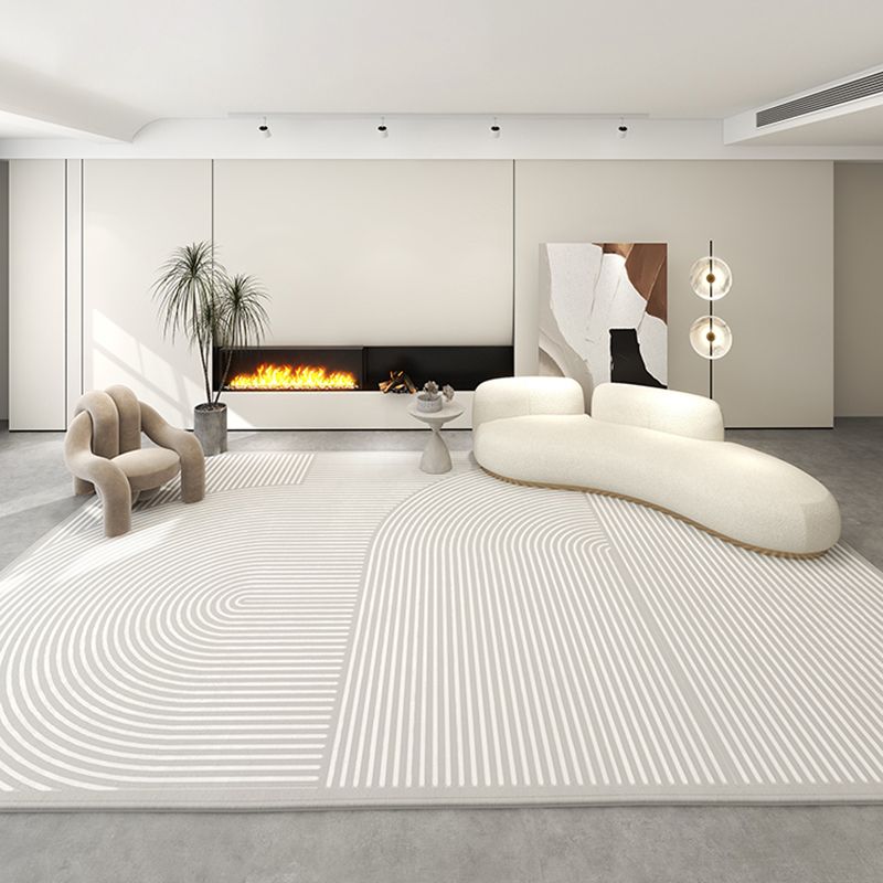 Abstract Pattern Rug Rectangle Polyster Modern Carpet Bedroom Room Non-Slip Backing Rug