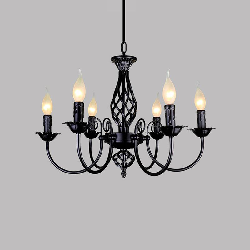 Amerikanische Kerzenform Kronleuchter Metall Multi -Light Hanging Light für Esszimmer