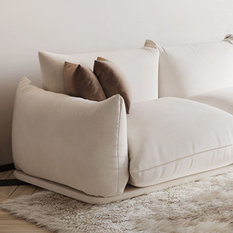 Standard Cushions Contemporary Square Arm Settee Couch for 1/2 People