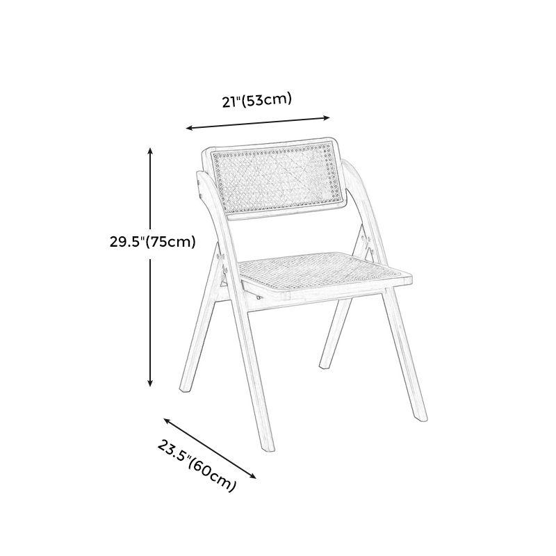 Slipper Accent Chair Wood Solid Wood Frame Armless for Living Room