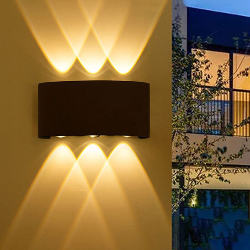 Multi-Light Geometric Wall Lighting Ideas Modern Style Metal Wall Mounted Light