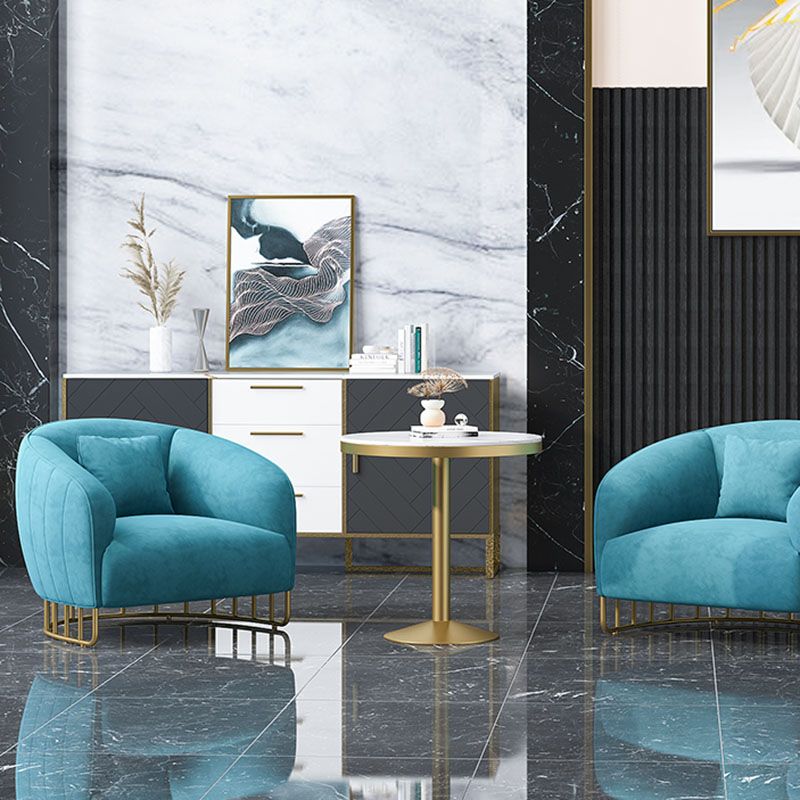 29.52" Wide Sofa for Living Room Sloped Arm Sofa with Metal Frame