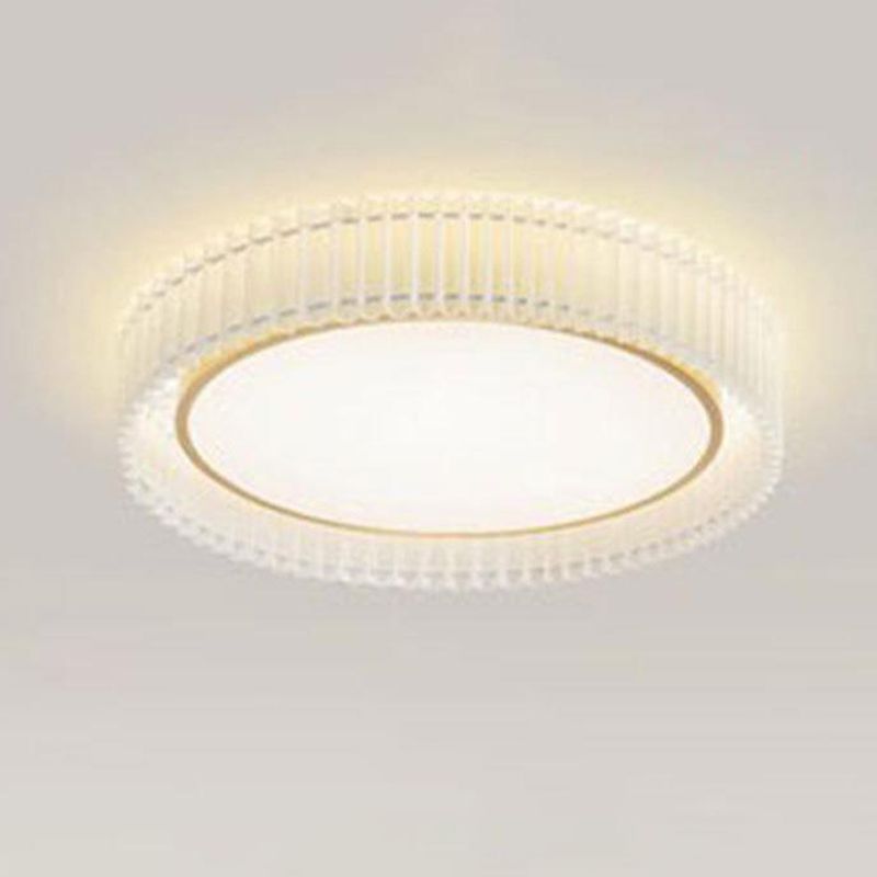 Single Golden Modern Flush Mount Lighting Unique LED Ceiling Light for Bedroom