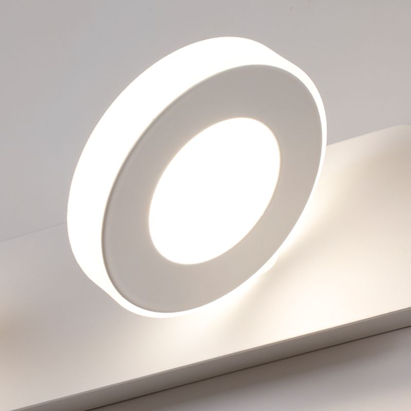 Multi -Lichter runde Schattenwandbeleuchtung moderne Metallwandmontageleuchte in Weiß