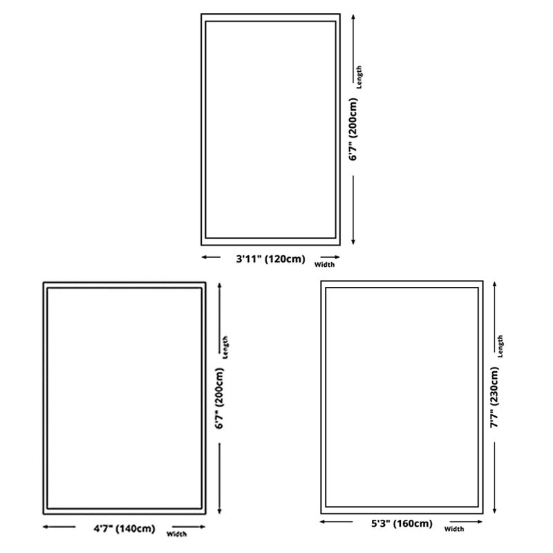 Artistic Contrast Panel Rug Casual PVC Carpet Friendly Washable Area Carpet for Home Decor