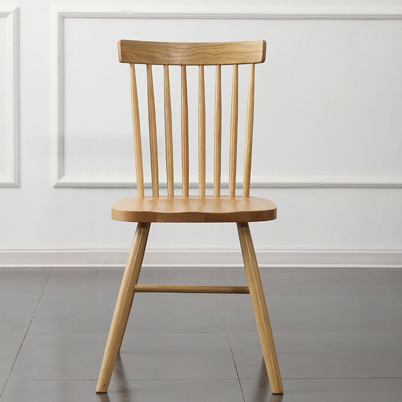 Traditional Side Chair Wood Slat Back Dining Room Chair for Kitchen