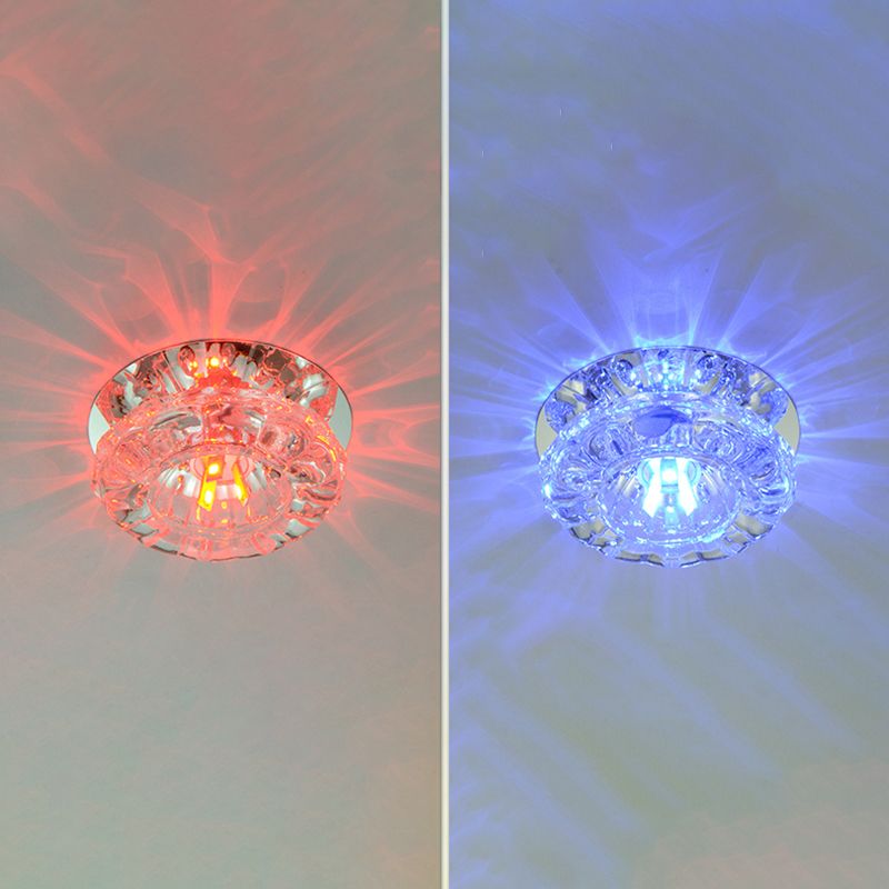Contemporary Flush Mount Lighting Geometric Ceiling Lighting Fixture with Hole 2-3.5'' Dia