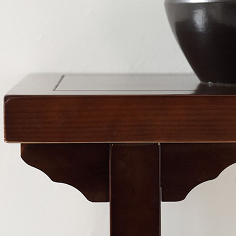 Walnut Console Table Solid Wood 9.84 inch Wide Console Sofa Table