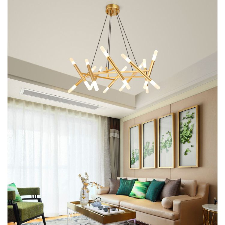 Postmoderne burst kroonluchter hanglamp acryl suspensie hanger licht voor woonkamer