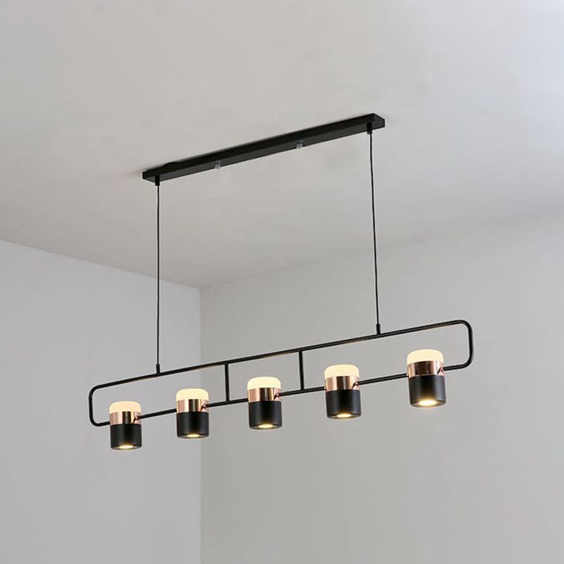 Modern Style Cylinder Pendant Lights Metal Hanging Pendant Lights