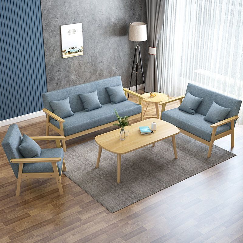 Contemporary Tight Back Standard Square Arm Living Room Settee