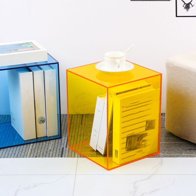 Modern Style Closed Back Bookshelf Vertical Acrylic Bookcase for Office