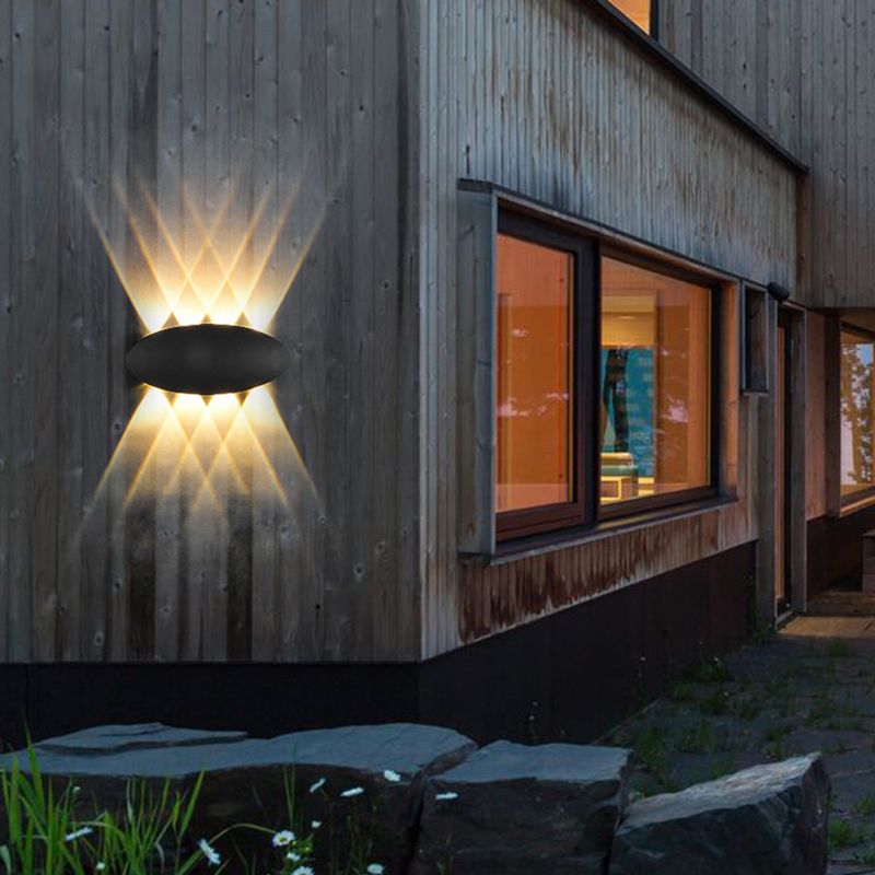 Multi Lights Geometric Wall Lights Modern Style Metal Wall Washer Sconce