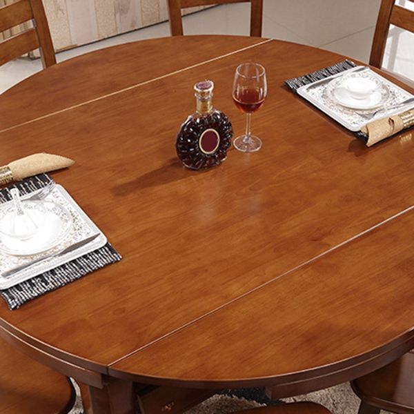 Modern Style Dining Table Solid Wood Butterfly Leaf Dining Table for Dining Room