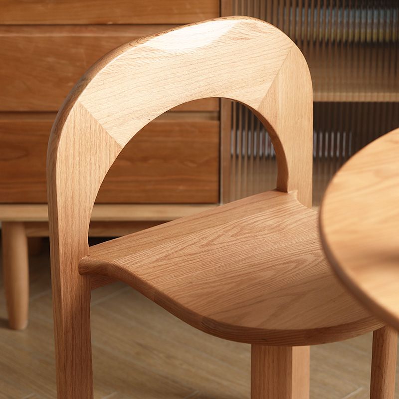 Industrial Style Side Chair Solid Wood Dining Chair for Living Room