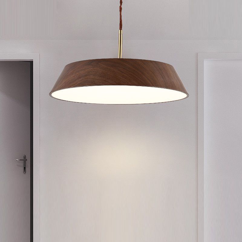 Geometric Shape Metal Hanging Light Modern 1 Light Hanging Mount Light Fixtures in Brown