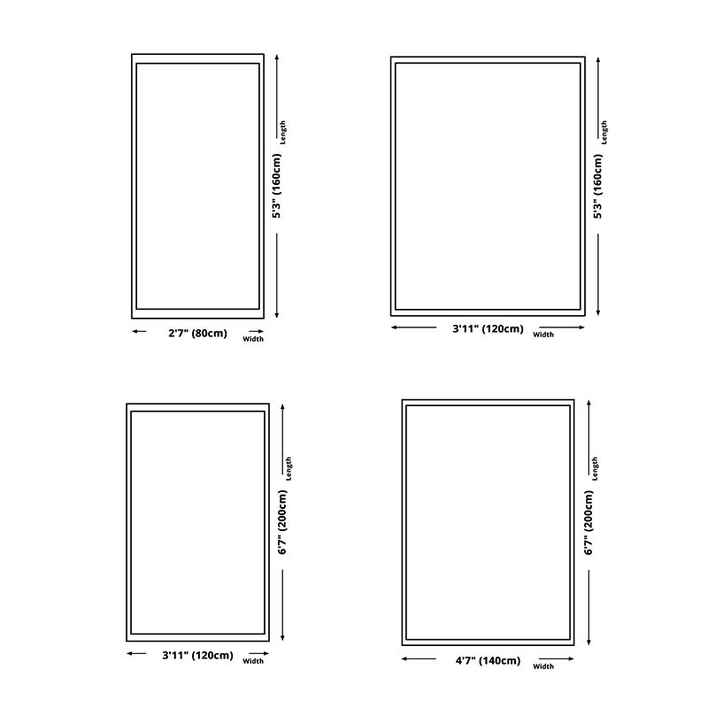 Chic Modern Rug Grey Polyester Area Carpet Anti-Slip Washable Area Rug for Bedroom