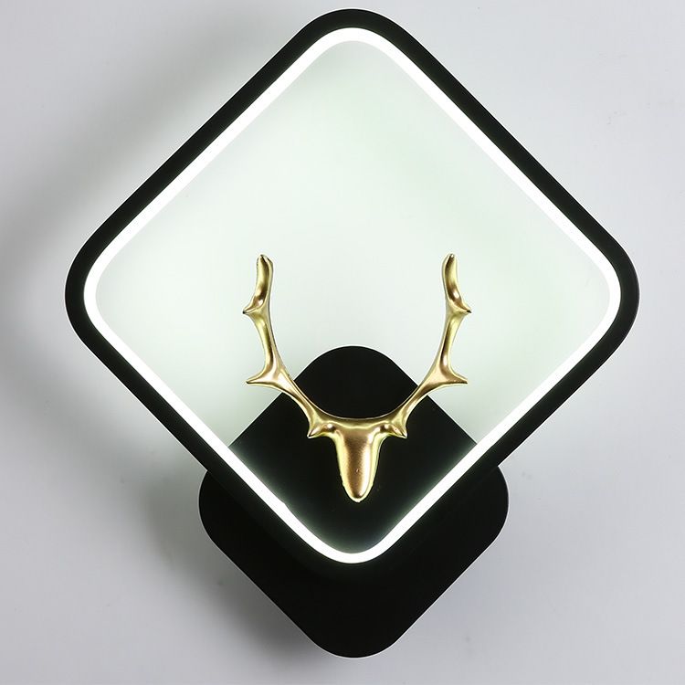 Wohnzimmer Moderne Wandleuchte schwarze LED Einfache 1 leichte Wandmontage Licht